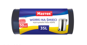 Worki na śmieci 35 litrów 50 szt. MASTER
