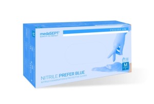 Rękawice nitrylowe bezpudrowe Nitrile Prefer M 100 szt.