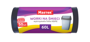 Worki na śmieci 60 litrów 50 szt. MASTER