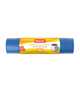 Worki na śmieci Master 120l niebieskie a'25