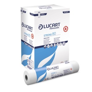 Podkład medyczny Lucart Strong 80, 59 cm, 80 m, 2-warstwowy bakteriostatyczny