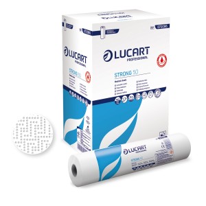 Podkład medyczny Lucart Strong 50, 50 cm, 50 m 2-warstwowy, bakteriostatyczny